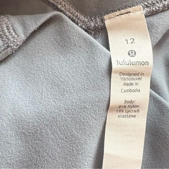 Blue Lululemon Stretch High Rise Cropped Pant - Picture 4 of 4